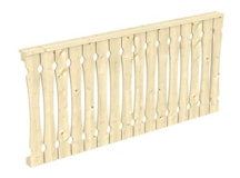 Skan Holz Seitenwand Balkonschalung für Terrassenüberdachung Leimholz + VeneziaZubehörbild