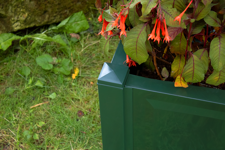 KHW Pflanzkasten groß mit Zentralspalier (2-tlg.) 100 cm - 2er Set