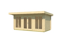 Weka Weekendhaus (Homeoffice-Gartenhaus) 709 Gr. 2 - 70 mm 480 x 250 cm - 50 % Rabatt auf Dacheindeckung