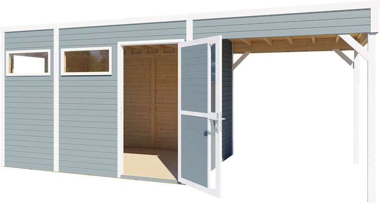 Bertilo Gartenhaus Cubus 3 Lounge - 19 mm