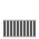 Vorschaubild Traumgarten RAJA WPC ALU XL Vorgartenzaun-Set Anthrazit, 1800 x 950 mm