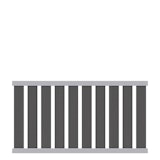 Traumgarten RAJA WPC ALU XL Vorgartenzaun-Set Anthrazit, 1800 x 950 mmZubehörbild