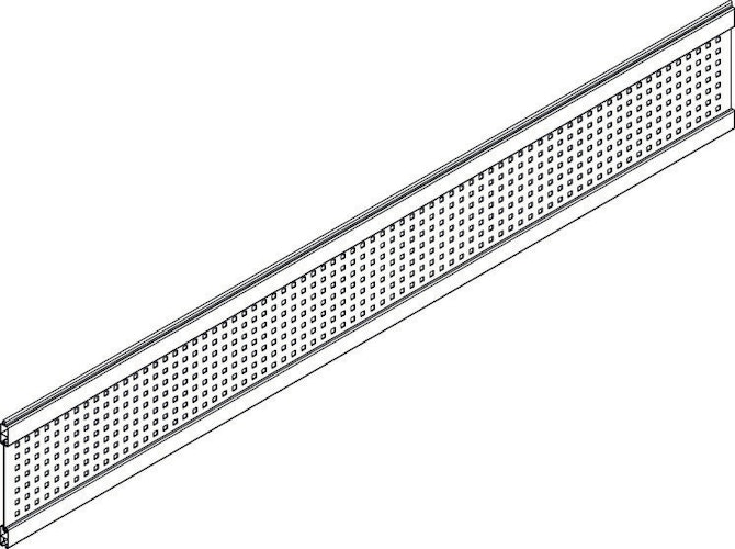 OSMO ALU Dekor Quadrat 19x277, 184cm Alu Anthrazit