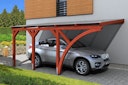 Vorschaubild Skan Holz Wandanbau-Carport Eifel mit Einfahrtsbogen 300 x 541 cm