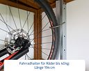 Vorschaubild Hörmann Fahrradhalter für Gerätehaus EcoStar (senkrecht)