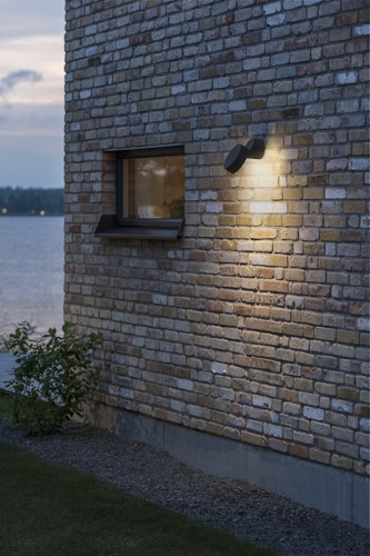 Konstsmide Wandleuchte Vicenza, lackiertes Aluminium, schwarz, LED 4W (7527-750)