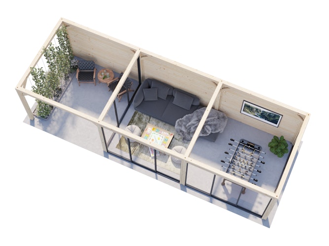 Palmako Carport/Pavillon Connect Lenna 24,9 m² Set 418 Slide