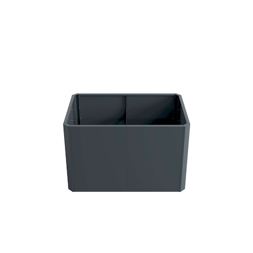 Premium Hochbeet aus Stahl anthrazit 120 x 80 x 75 cm