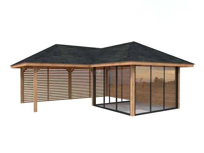 Palmako Pavillon Bianca 24,9 m² Set 211 Slide - 28 mm