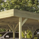 Vorschaubild Weka Doppelcarport mit Vorbereitung zur Dachbegrünung 644 x 718 cm - kesseldruckimprägniert