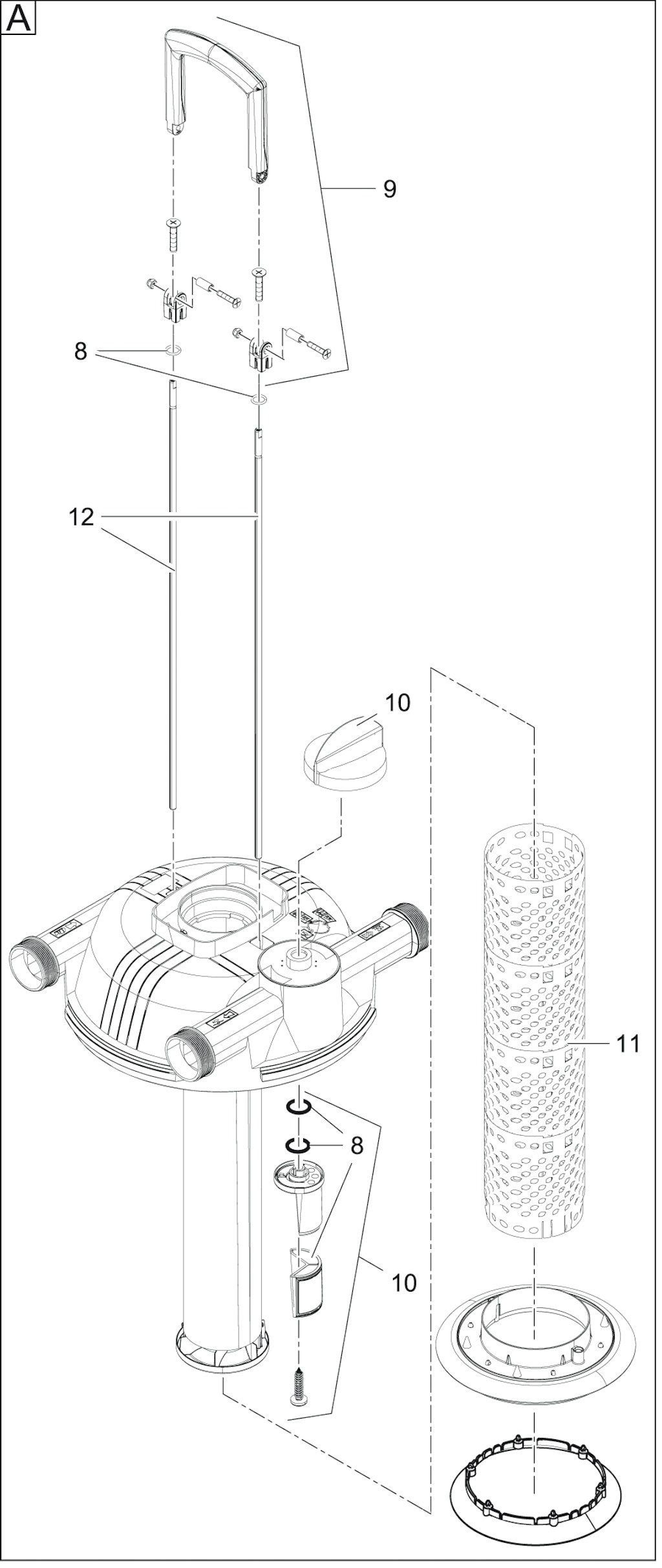 Explosionszeichnung Ersatzteile
