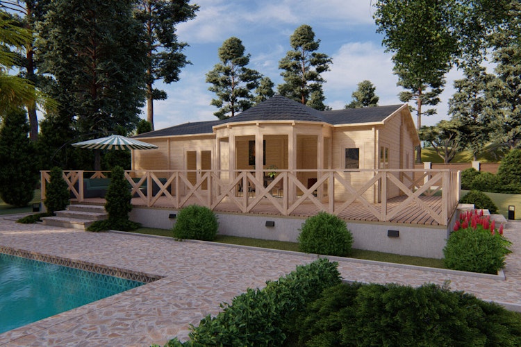 Wolff Finnhaus Ferienhaus Alesund 91 - 68 mm