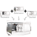 Vorschaubild Biohort Seitendach zu Gerätehaus HighLine (Einzel- und Doppeltür)