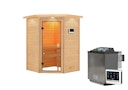 Vorschaubild Karibu Woodfeeling Sauna Antonia - 38 mm Massivholz Aktionssauna inkl. gratis Sauna-Zubehörset im Wert von 234,94 €