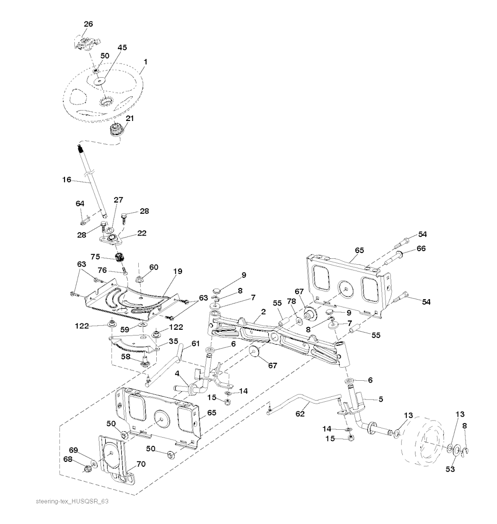 Explosionszeichnung Ersatzteile