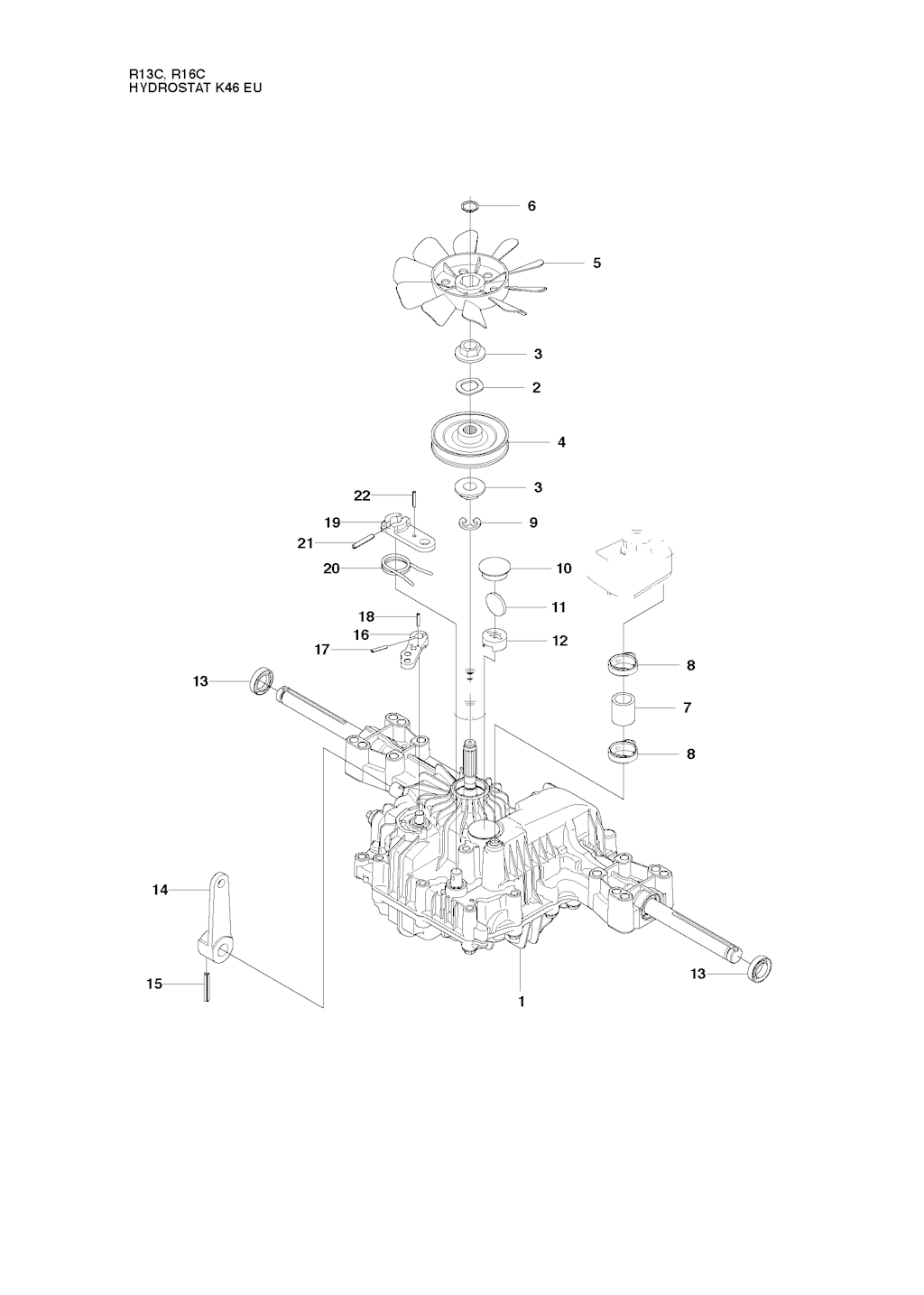Explosionszeichnung Ersatzteile
