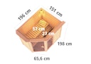 Vorschaubild Karibu Sauna Fiona 1 mit Eckeinstieg 68 mm inkl. gratis Sauna-Zubehörset im Wert von 234,94 €
