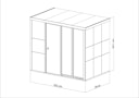 Vorschaubild Bertilo Sauna Model 3 Large white - 58 mm