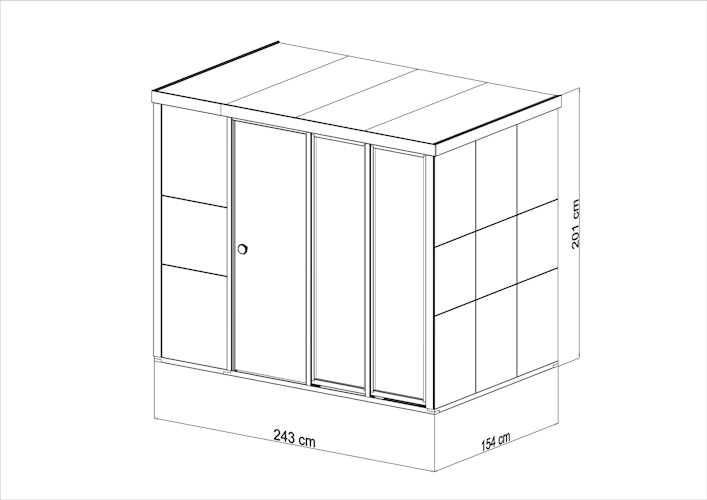 Bertilo Sauna Model 3 Large white - 58 mm