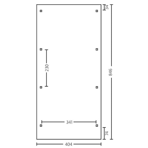 Skan Holz Caravan-Carport Emsland 404x846 cm mit erhöhter Einfahrt