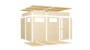 Vorschaubild Bertilo Gartenhaus Pentus 3 - 19 mm