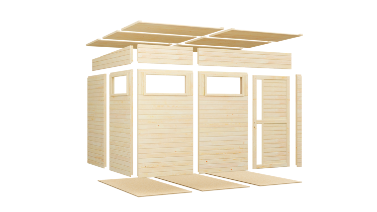 Bertilo Gartenhaus Pentus 3 - 19 mm