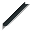 Vorschaubild Aluminium Giebel/Ortgang-Abdeckung mit Wasserfalz für Satteldach-Gartenhäuser anthrazit (1 Stück)