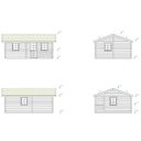 Vorschaubild Palmako Ferienhaus Sandra 21,5 + 3,7 m² - 70 mm