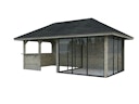 Vorschaubild Palmako Pavillon Bianca 16,6 m² Set 508 Slide Plus mit Isolierglas-Schiebetüren