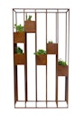 Vorschaubild Badeko Pflanzregal „Lazise“ in Edelrostoptik 94 cm breit