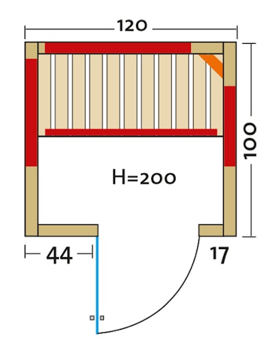 Infraworld Infrarotkabine Vario Natura 120 inkl. 5-teiligem gratis Zubehörset