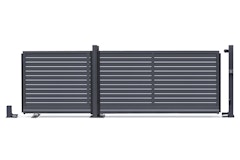 dz VIDUAL Slide Schiebetor Line 100 x 20 mm Rechteckprofil  Distanz 10 mm Zubehörbild