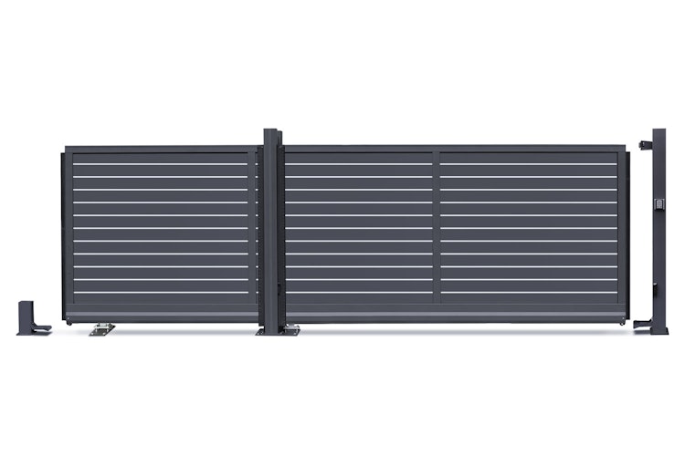 dz VIDUAL Slide Schiebetor Line 100 x 20 mm Rechteckprofil  Distanz 10 mm 