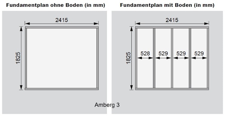 Karibu Woodfeeling Gartenhaus Amberg 2/3/4/5 naturbelassen - 19 mm