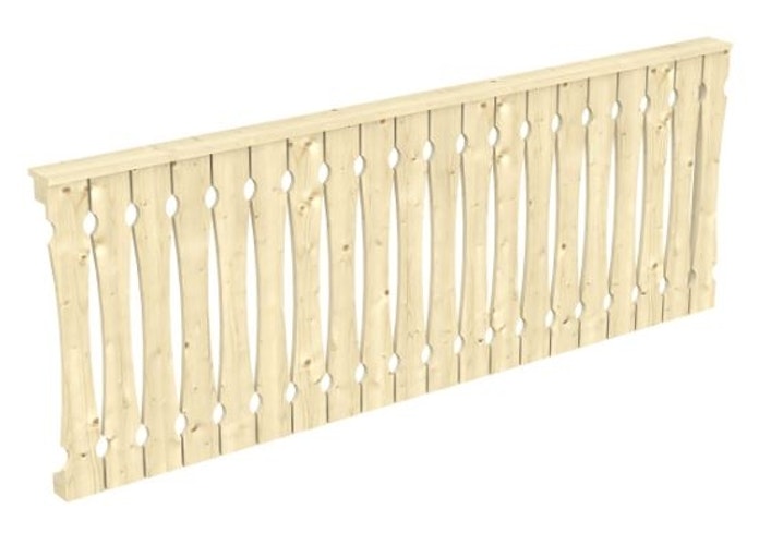 Skan Holz Seitenwand Balkonschalung für Terrassenüberdachung Leimholz + Venezia