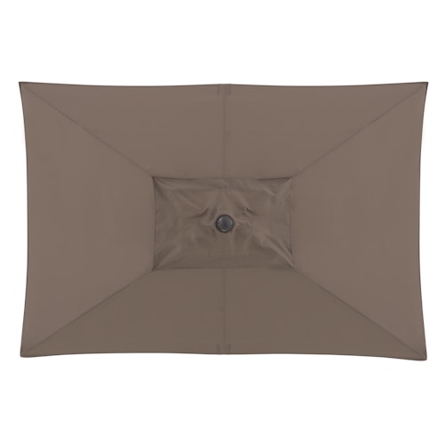 doppler Mittelmastschirm ALU WOOD 210 x 140 Auto-Tilt, Aluminium Esche-Optik / 100 % Polyester 180 g/m²