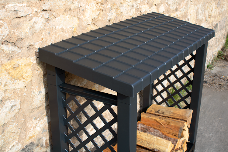 KHW Kaminholzregal anthrazit