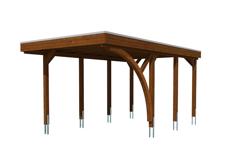 Skan Holz Carport Friesland 314x555 cm inkl. 1 Einfahrtsbogen Sparset 5