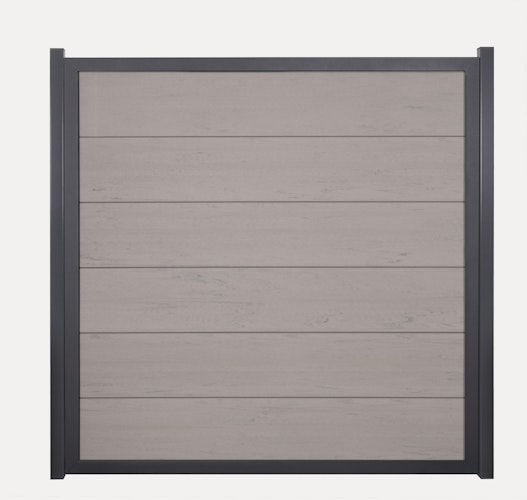 GroJa Viento Designzaun  Sondermaß Element mit Rahmen Anthrazit