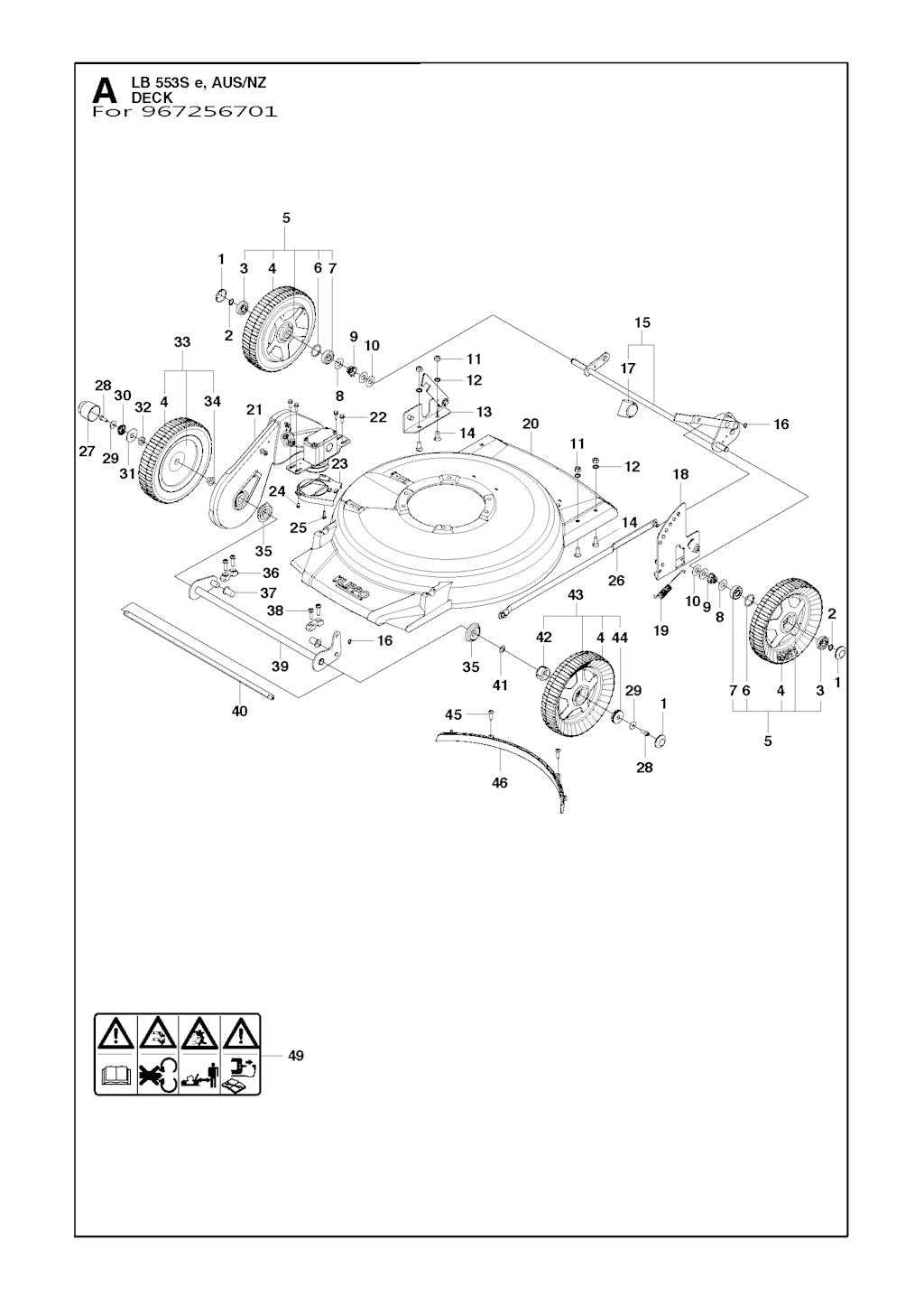 Explosionszeichnung Ersatzteile
