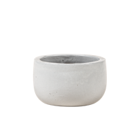 Vosteen Design Blumentopf /  Pflanzgefäß Terrakotta weiß ø 30 cm x H 18 cm