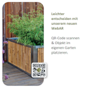 Vorschaubild BambusBASIS Hochbeet mit Kokosfrostschutzmatte - Profile Edelstahl