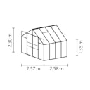 Vorschaubild Vitavia Gewächshaus Mars 6700 inkl. 2 Dachfenstern - 6,7 m²