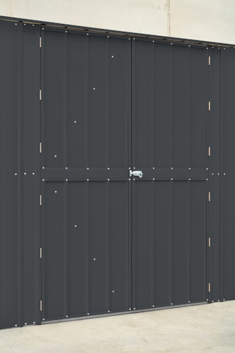 Globel Metallgerätehaus Heimwerkstatt Worker mit Doppelschwingtüren