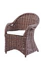 Vorschaubild Garden Pleasure Tischgruppe FREMONT / BREST, Tisch Ø 110 + 4 Sessel, Akazie / Kubu Rattan / Kissen 100 % Polyester