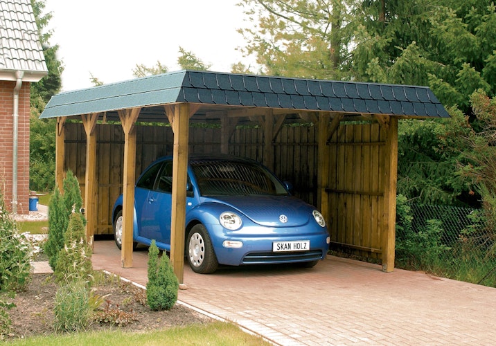 Skan Holz Spreewald - Walmdach Carport Breite 396 cm