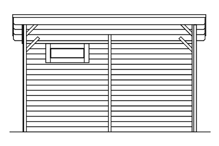 Skan Holz Unterstand / Outdoorküche Vimmerby - 19 mm