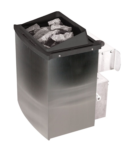 Karibu 9 kW Saunaofen finnisch anthrazit mit integrierter Steuerung