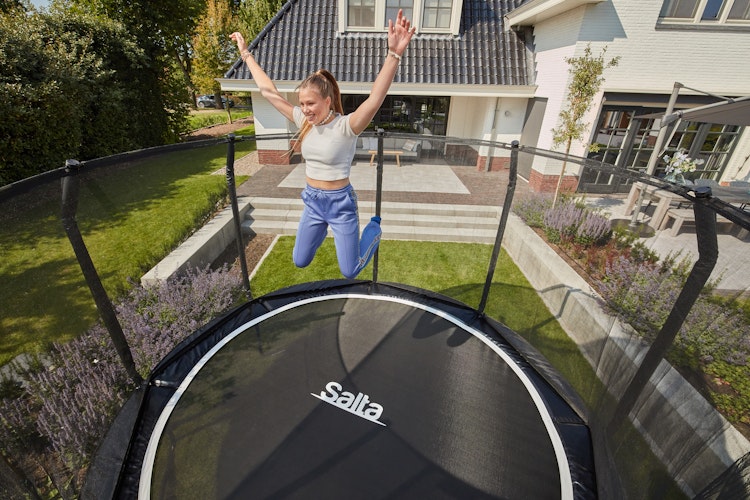 Salta Trampolin First Class Ø 305 cm mit Sicherheitsnetz und Leiter