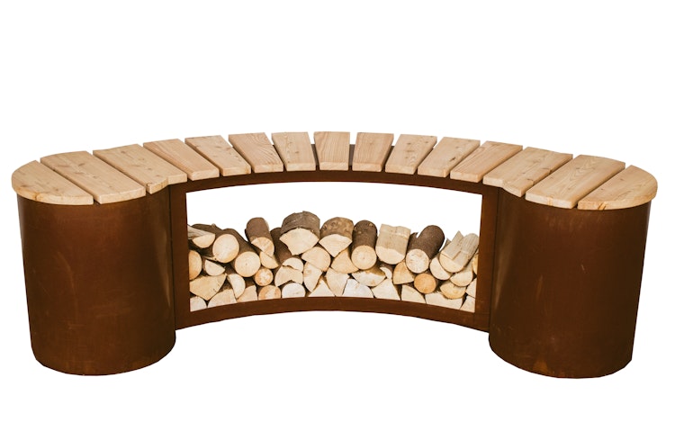 Badeko Bank „Pforzheim“ in Edelrostoptik